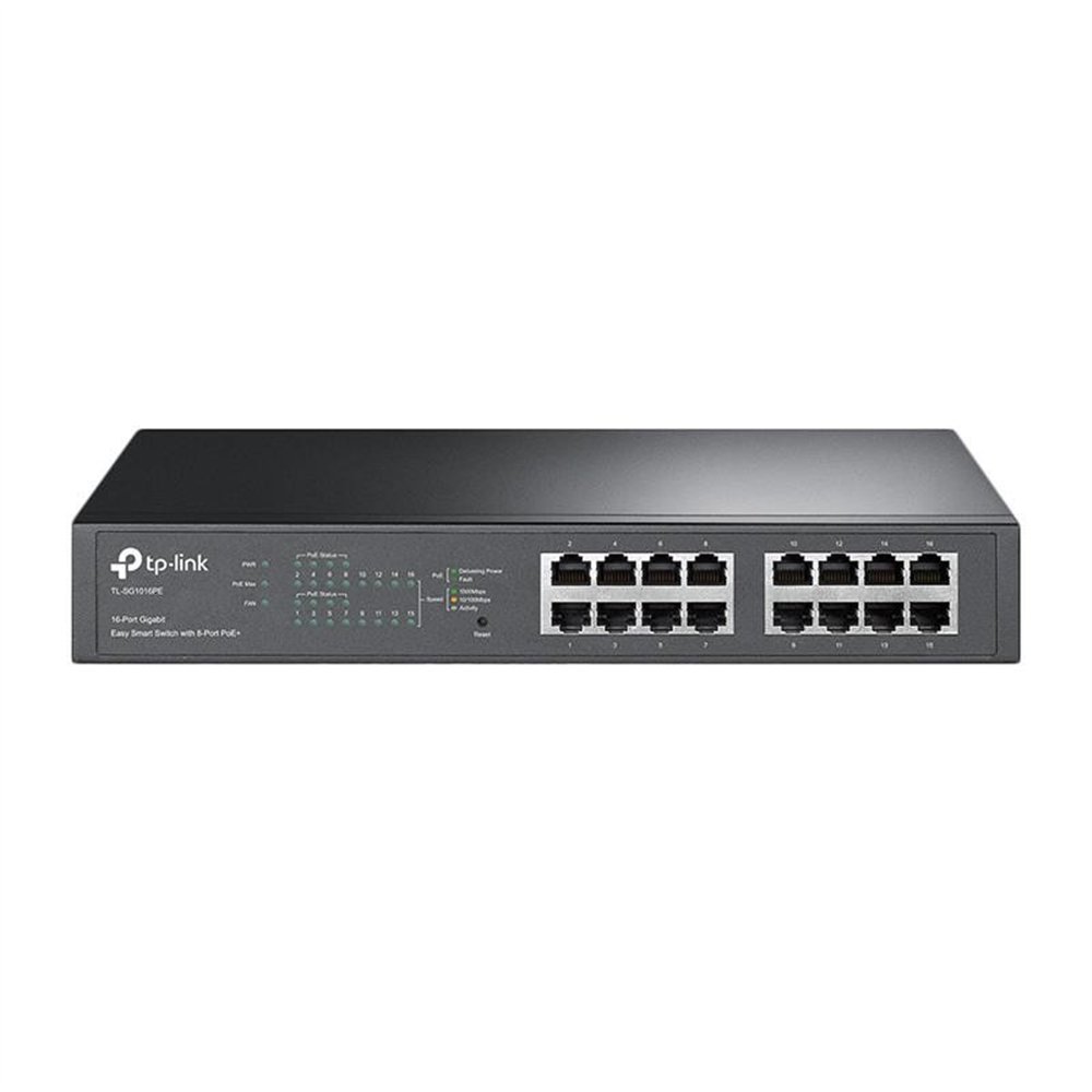 switch tp-link 16 puertos gigabit tl-sg1016pe 8 poe rack easysmart