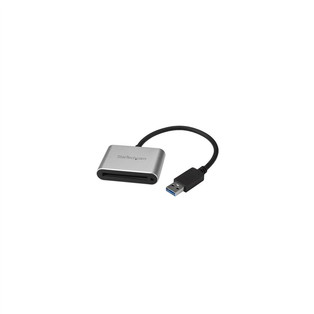 startech.com lector/grabador usb 3.0 de tarjetas de memoria flash cfast 2.0 - negro plata