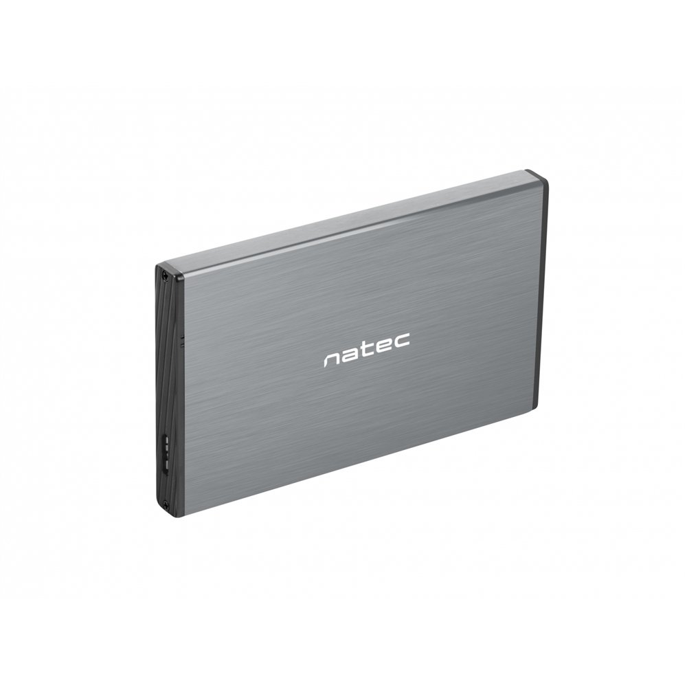 natec rhino go carcasa de disco duro 2.5" gris