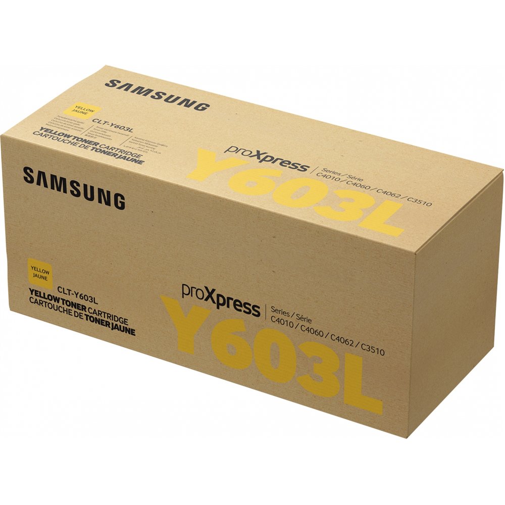 samsung cartucho de tóner amarillo de alto rendimiento clt-y603l