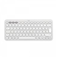 logitech pebble keys 2 k380s teclado rf wireless + bluetooth qwerty español blanco