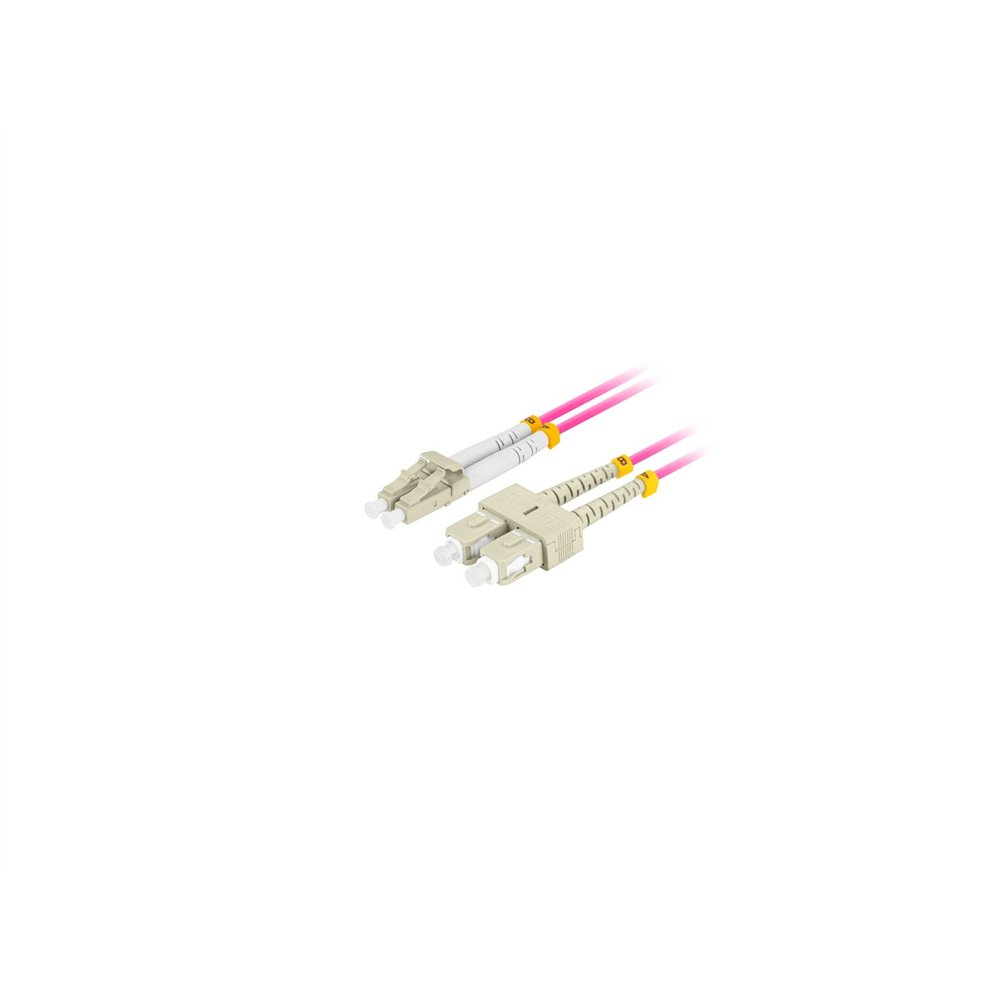 lanberg fo-lusu-md41-0010-vt cable de fibra óptica e infiniband 1 m lc sc lc/sc violeta