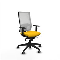 piqueras y crespo horna sincro malla blanca bali amarillo brazos 1d base piramidal  ruedas 65mm engomadas