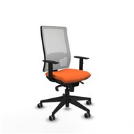 piqueras y crespo horna sincro malla blanca bali naranja brazos 1d base piramidal  ruedas 65mm engomadas