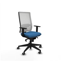 piqueras y crespo horna sincro malla blanca similpiel azul claro brazos 1d base piramidal  ruedas 65mm engomadas