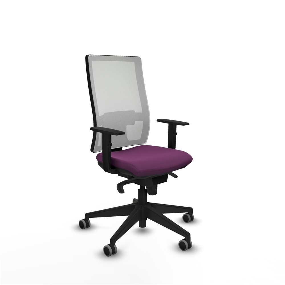 piqueras y crespo horna sincro malla blanca similpiel morado brazos 1d base piramidal  ruedas 65mm engomadas