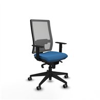 piqueras y crespo horna sincro malla gris similpiel azul claro brazos 1d base piramidal  ruedas 65mm engomadas