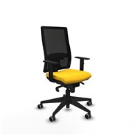 piqueras y crespo horna sincro malla negra similpiel amarillo brazos 1d base piramidal  ruedas 65mm engomadas