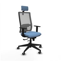 piqueras y crespo horna traslack malla gris bali azul cielo brazos 1d base piramidal cabecero 2d ruedas 65mm engomadas