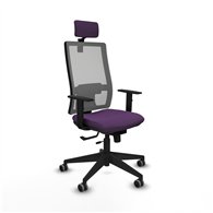 piqueras y crespo horna traslack malla gris bali morado brazos 1d base piramidal cabecero 2d ruedas 65mm engomadas