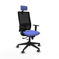 piqueras y crespo horna traslack malla negra bali azul claro brazos 1d base piramidal cabecero 2d ruedas 65mm engomadas
