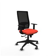 piqueras y crespo horna traslack malla negra bali naranja oscuro brazos 1d base piramidal  ruedas 65mm engomadas