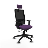 piqueras y crespo horna traslack malla negra bali morado brazos 1d base piramidal cabecero 2d ruedas 65mm engomadas