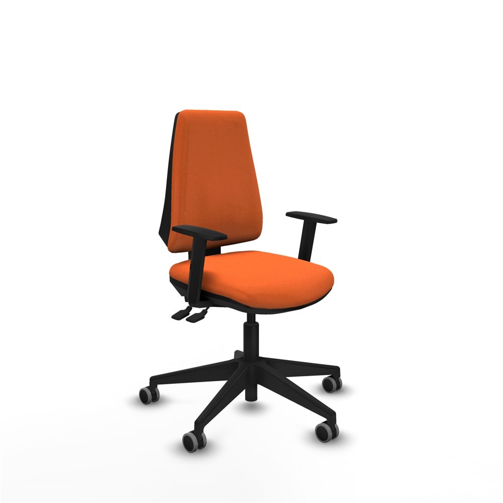 piqueras y crespo elche as bali naranja brazos 1d base piramidal ruedas engomadas 65mm