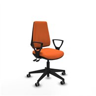 piqueras y crespo elche as bali naranja brazos fijos base piramidal ruedas engomadas 65mm