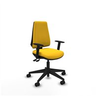 piqueras y crespo elche as similpiel amarillo brazos 1d base piramidal ruedas nailon 65mm