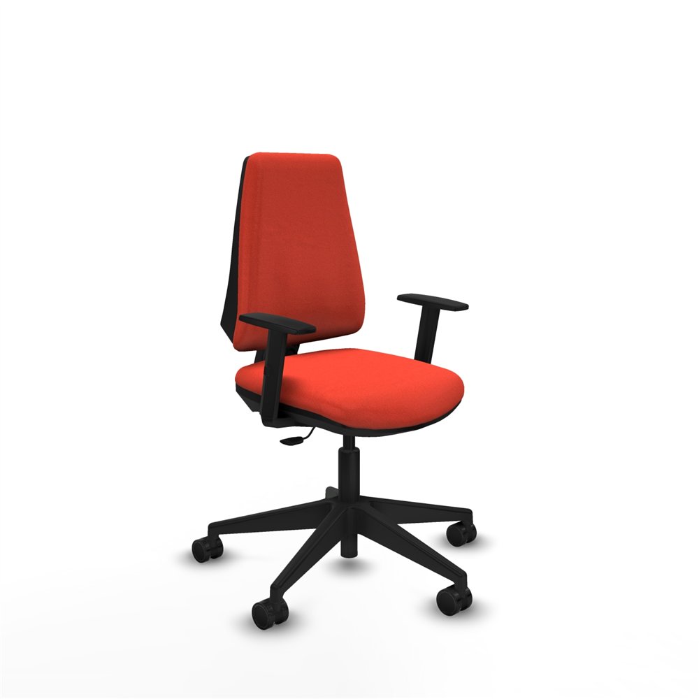 piqueras y crespo elche cp bali naranja oscuro brazos 1d base piramidal ruedas nailon 65mm