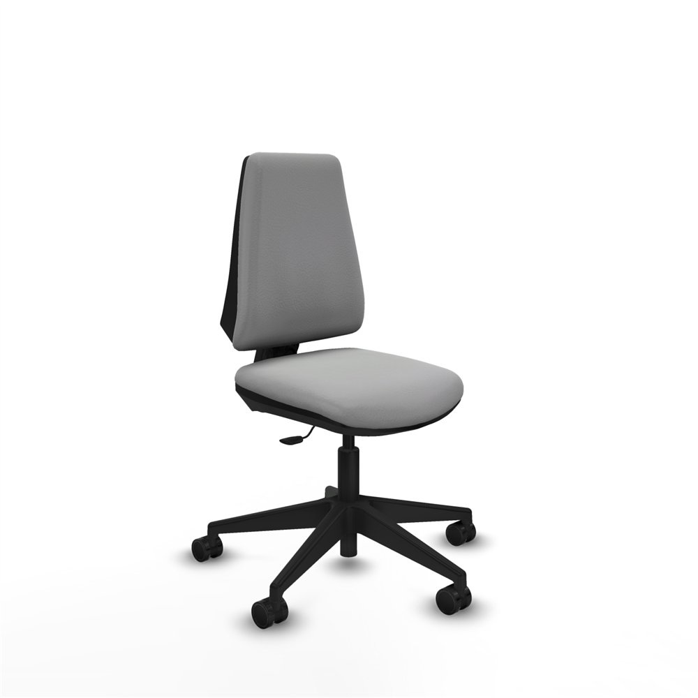 piqueras y crespo elche cp similpiel gris claro base piramidal ruedas nailon 65mm
