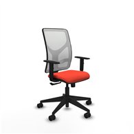 piqueras y crespo motilla sincro malla blanca bali naranja oscuro brazos 1d base piramidal  ruedas 65mm nailon