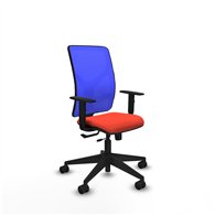 piqueras y crespo motilla traslack malla azul bali naranja oscuro brazos 1d base piramidal  ruedas 65mm nailon