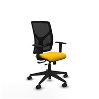 piqueras y crespo motilla traslack malla negra bali amarillo brazos 1d base piramidal  ruedas 65mm nailon