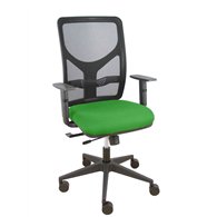 piqueras y crespo silla motilla traslack malla negra asiento bali verde brazo regulable