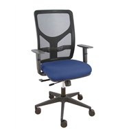 piqueras y crespo silla motilla traslack malla negra asiento bali azul marino brazo regulable