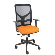piqueras y crespo silla motilla traslack malla negra asiento bali naranja brazo regulable