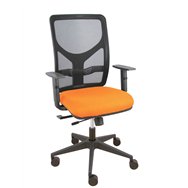 piqueras y crespo silla motilla traslack malla negra asiento bali naranja brazo regulable