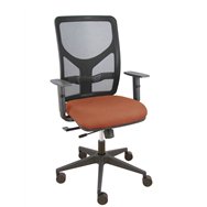 piqueras y crespo silla motilla traslack malla negra asiento bali marr?n brazo regulable