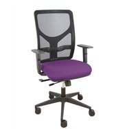 piqueras y crespo silla motilla traslack malla negra asiento bali morado brazo regulable