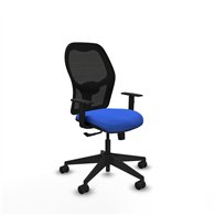 piqueras y crespo aloc?n sincro malla negra bali azul brazos 1d base piramidal  ruedas nailon 65mm