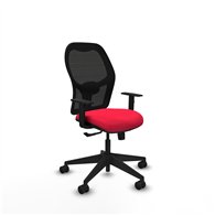 piqueras y crespo aloc?n sincro malla negra bali rojo brazos 1d base piramidal  ruedas nailon 65mm