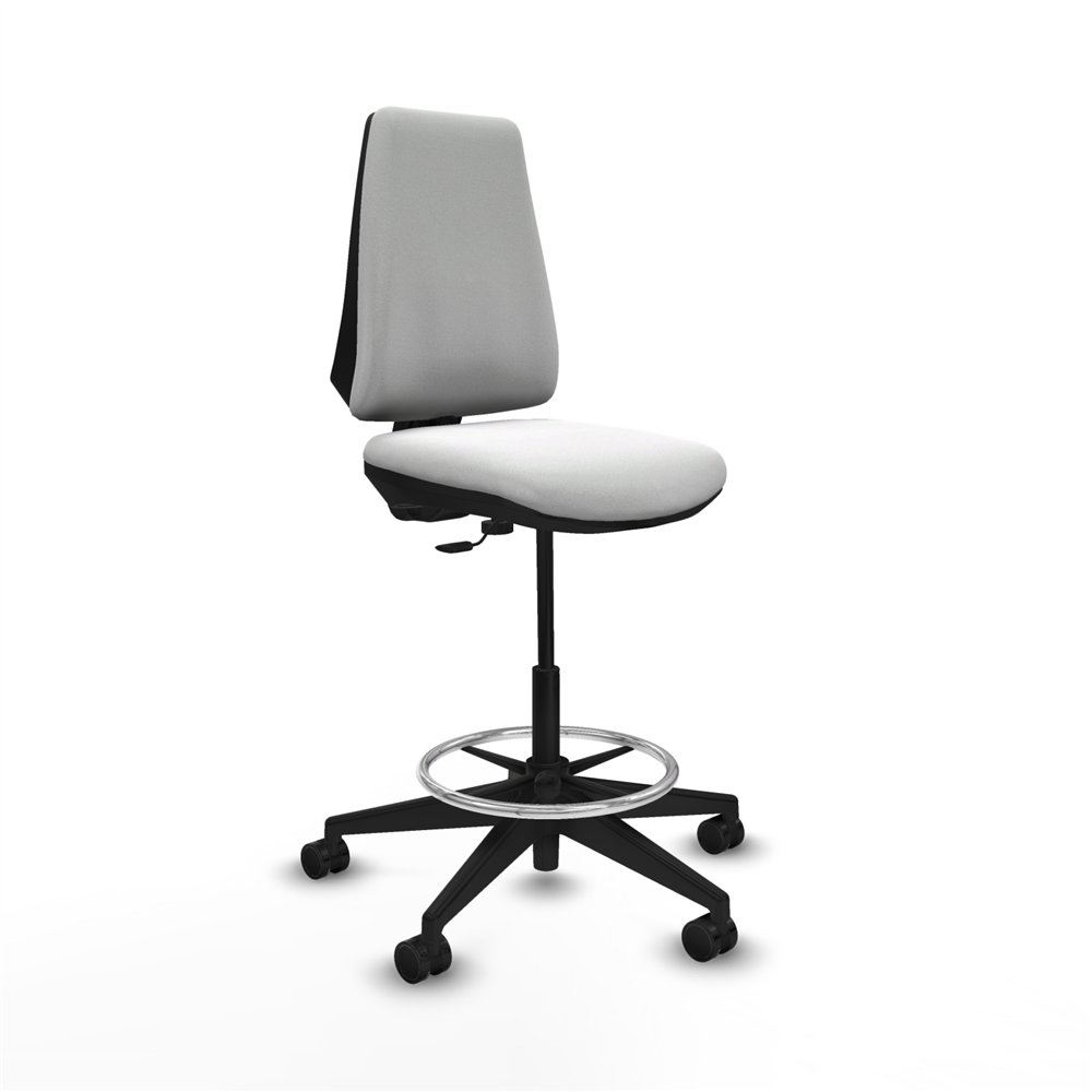 piqueras y crespo taburete elche cp bali blanco base piramidal ruedas 65mm nailon