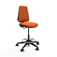 piqueras y crespo taburete elche cp bali naranja base piramidal ruedas 65mm nailon