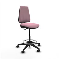 piqueras y crespo taburete elche cp bali rosa base piramidal ruedas 65mm nailon