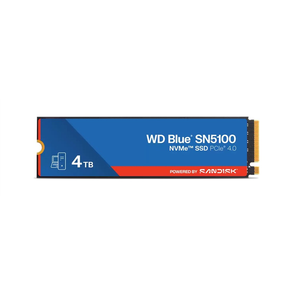 western digital wd blue sn5100 4 tb m.2 pci express 4.0 nvme qlc 3d nand