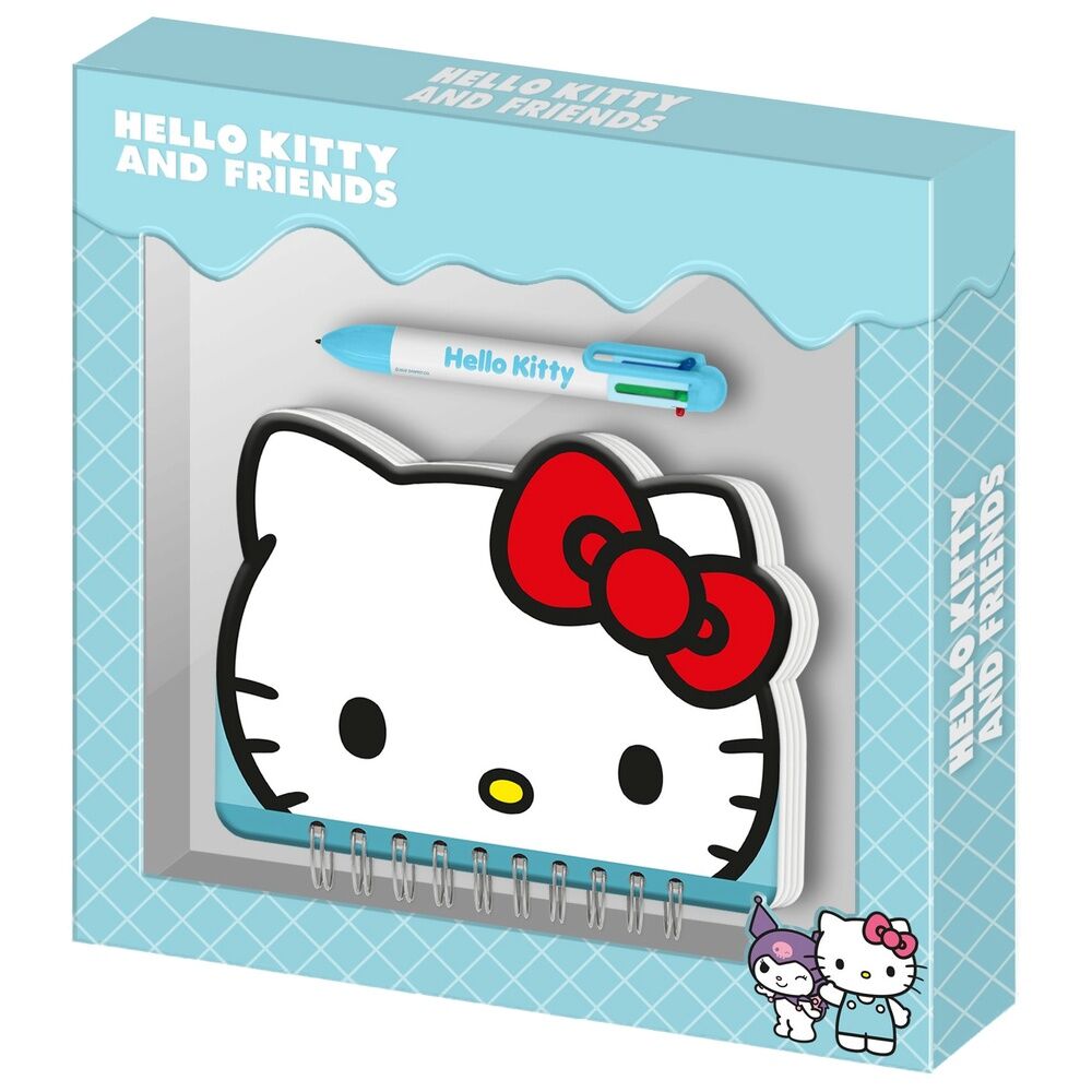 diario + boligrafo hello kitty and friends