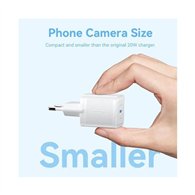 cargador de pared vention gan usb-c 20w rose