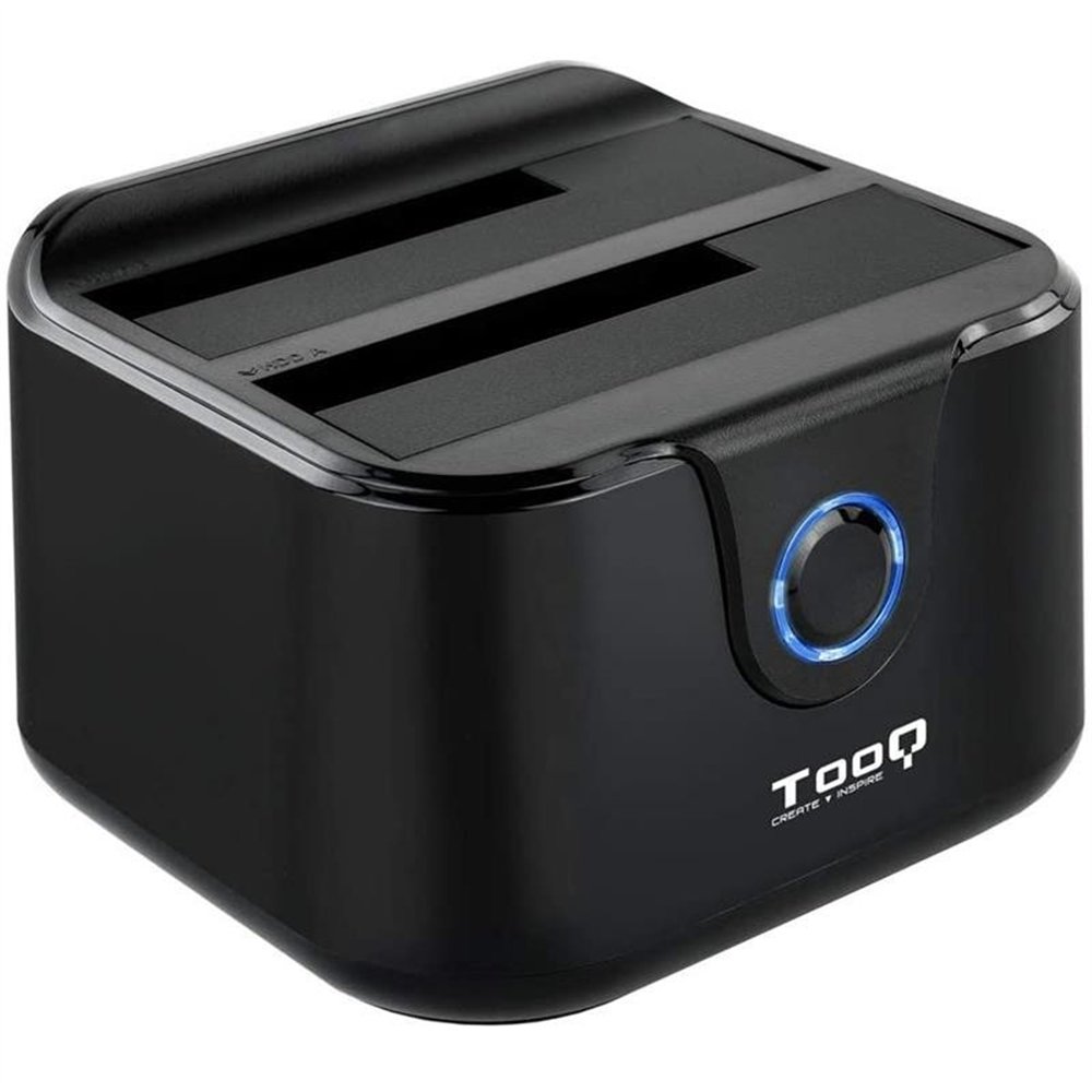 dock hdd tooq 3.5/2.5 sata clone otb usb 3.0 black/white