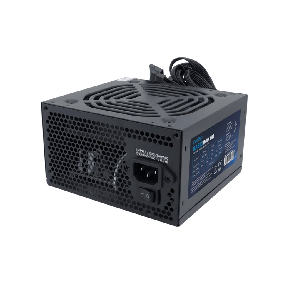 fuente alimentacion coolbox basic 500gr 500w coo-fa500b-bkb