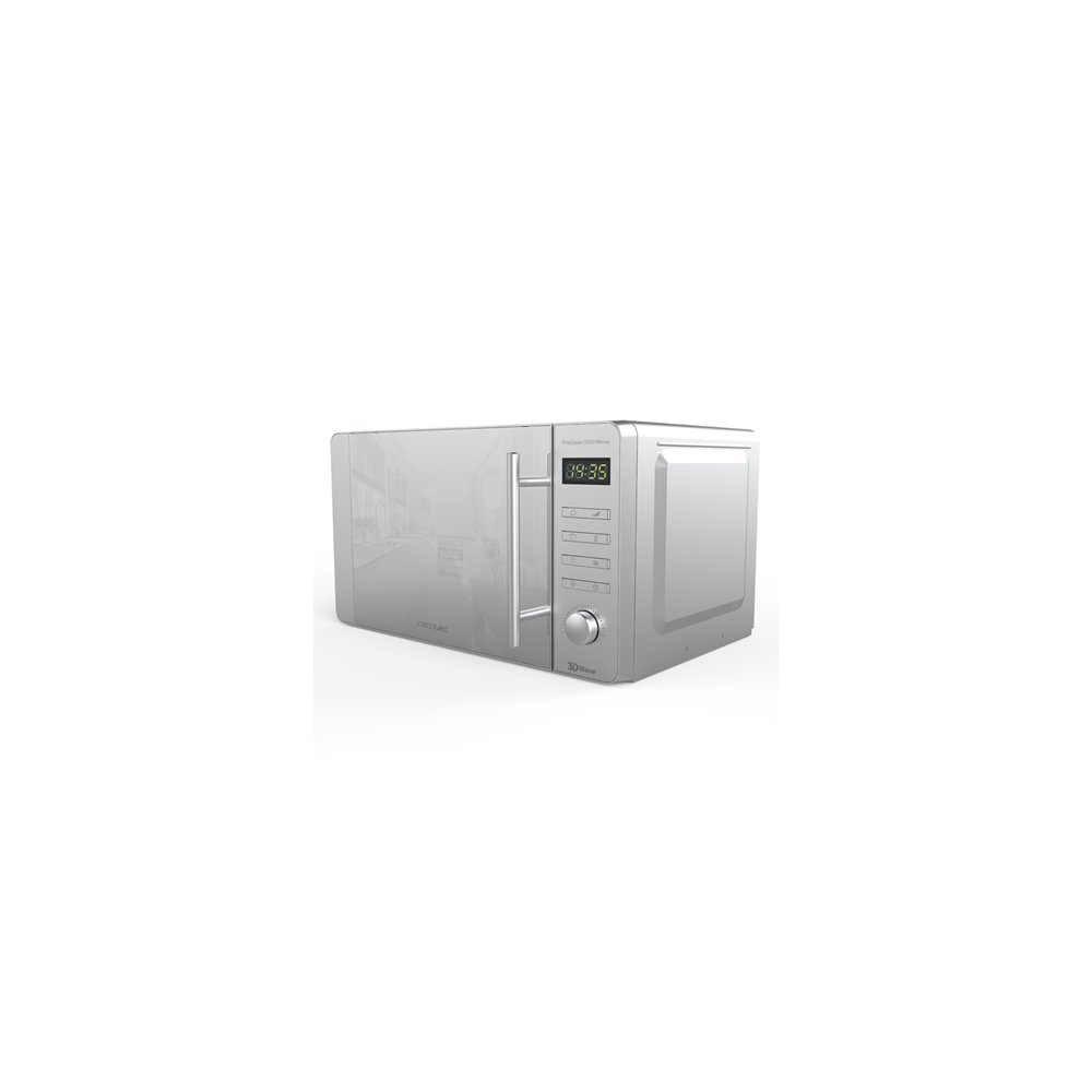 cecotec 01532 microondas encimera solo microondas 20 l 700 w plata