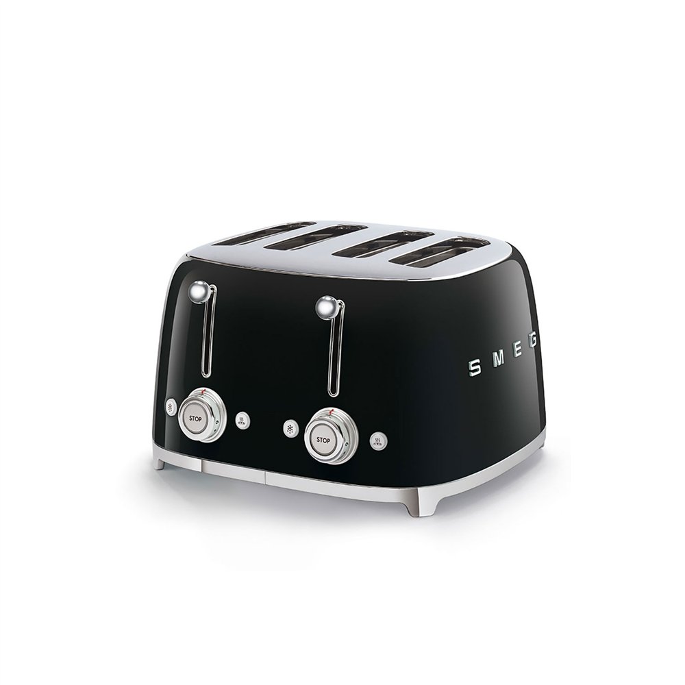 smeg tsf03bleu tostadora 6 4 rebanada(s) 2000 w negro