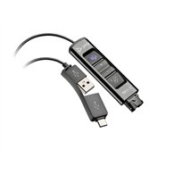 poly adaptador negro da85-m usb a qd compatible con taa
