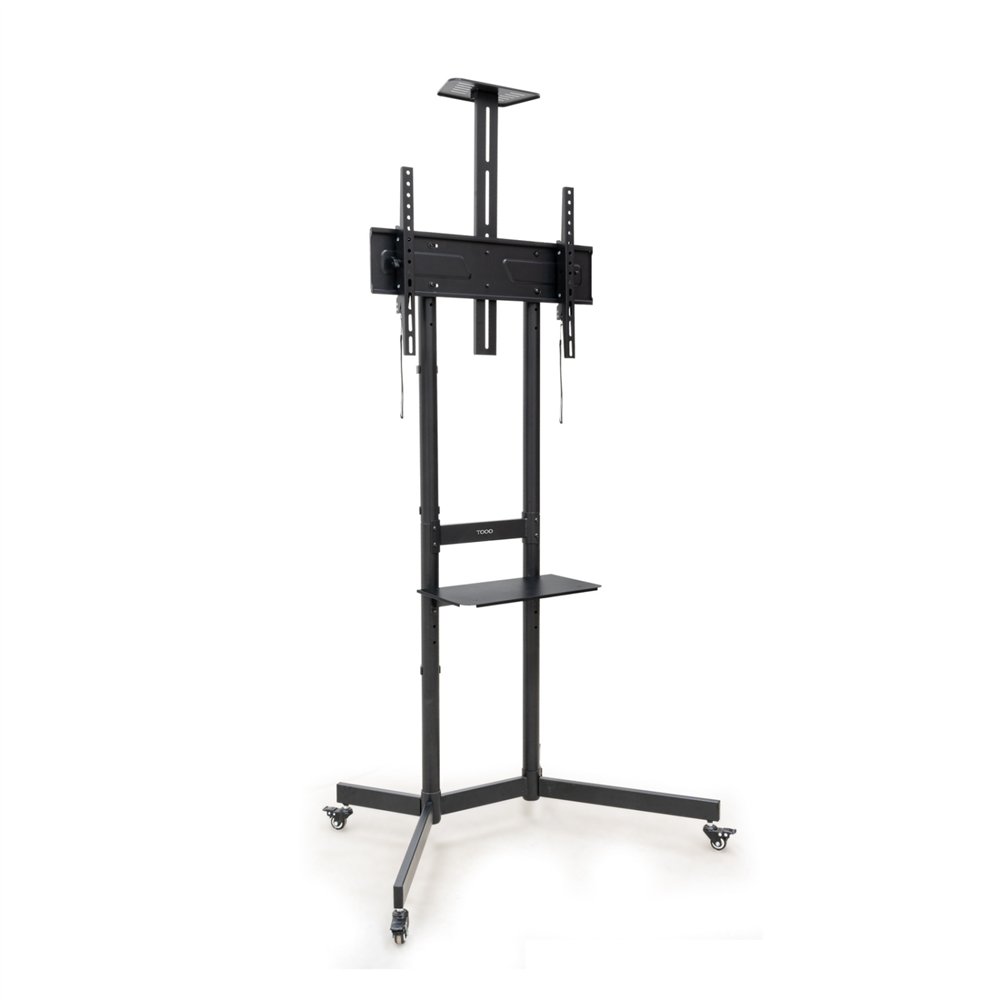 tooq “nefertiti” soporte de suelo con ruedas para pantallas de 37”-70”, negro