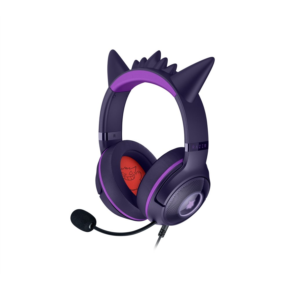 razer kraken kitty v2 - pokemon gengar ed. auriculares alámbrico diadema juego usb tipo a rosa