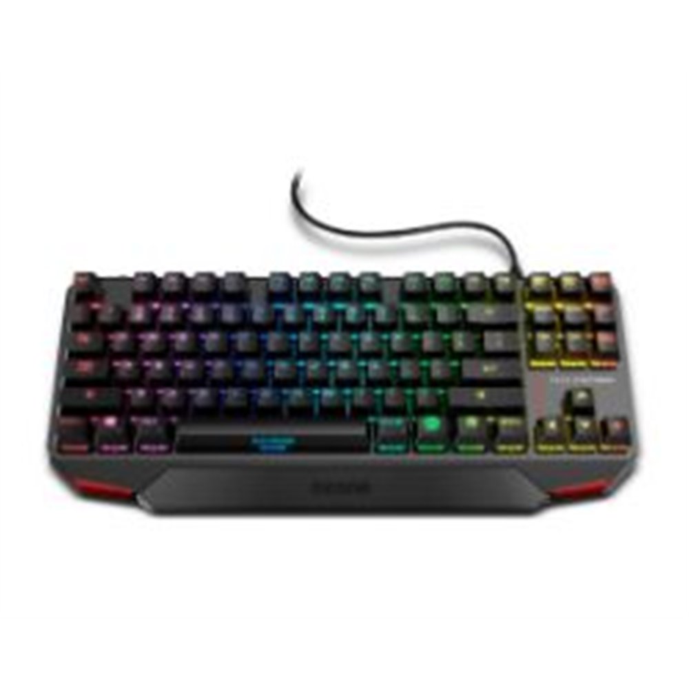 teclado gaming ozone tkl rgb negro (ozalphastrikesp)