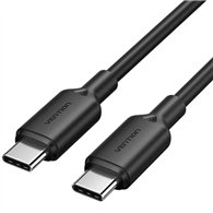 cable usb 2.0 vention tipo usb-c/m-c/m 3a 1m black