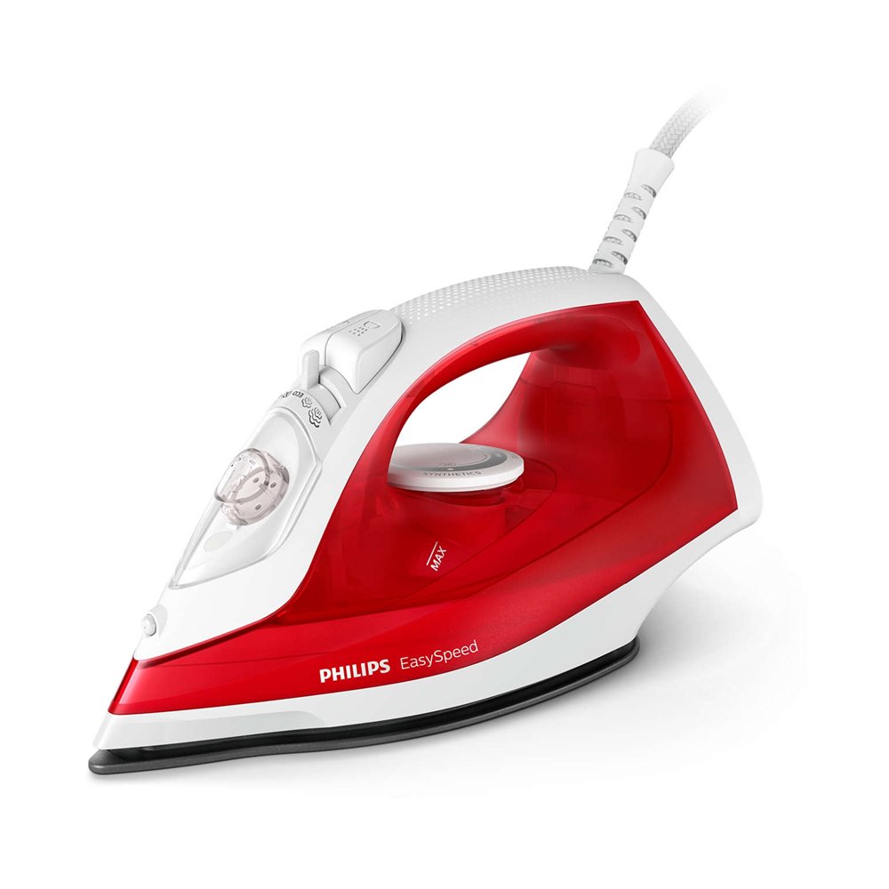 plancha de vapor philips easyspeed rojo blanco gc1742/40