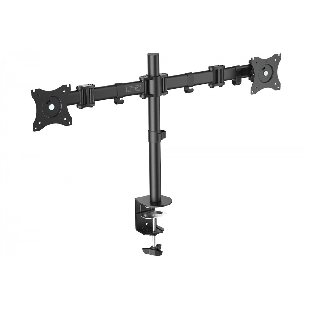 digitus soporte dual universal de monitor con sujeción por agarre